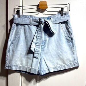 Gap EUC high-rise belted 3.5” denim short